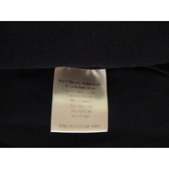 Eileen Fisher Jacket Womens Medium Navy Blue Open Front Blazer Jacket Cardigan - Picture 4 of 7